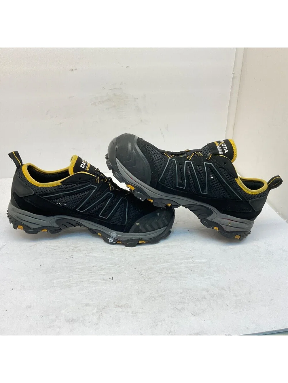 Dakota Men's Low-Cut Aluminum Toe Composite Plate Safety Shoes 2302 Black 8W/L